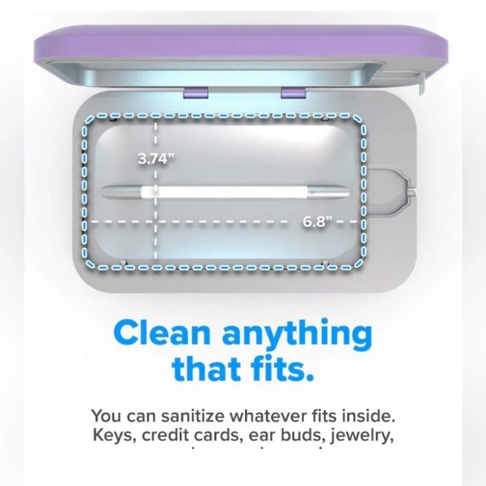 📱PHONE SOAP 3📱CELL PHONE UV LIGHT DISINFECTANT BOX CLEANER + CHARGING STATION